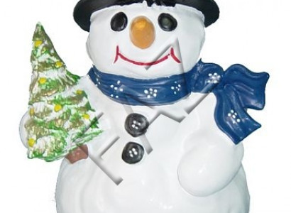 Design Schneemann klein Figur Garten Statue Skulptur Figuren Skulpturen Deko Neu